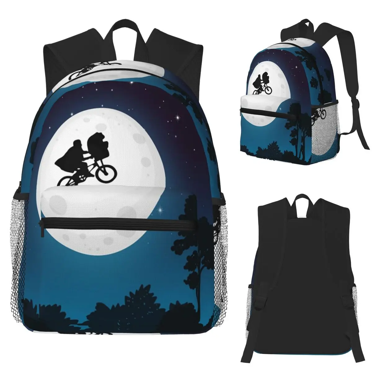 

E.T. The Extra-Terrestrial (1982) Student Backpack School Bag Hiking Travel Daypack for Boys Girls Fashion Bookbag Shoulder Bags