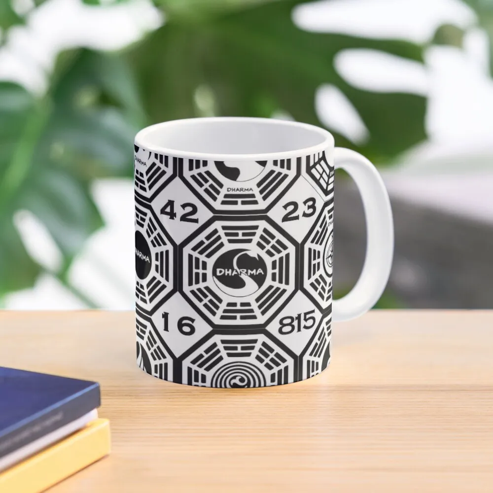 Lost Dharma Stations With The Numbers Cl  Mug Picture Design Printed Simple Image Tea Photo Cup Coffee Drinkware Gifts