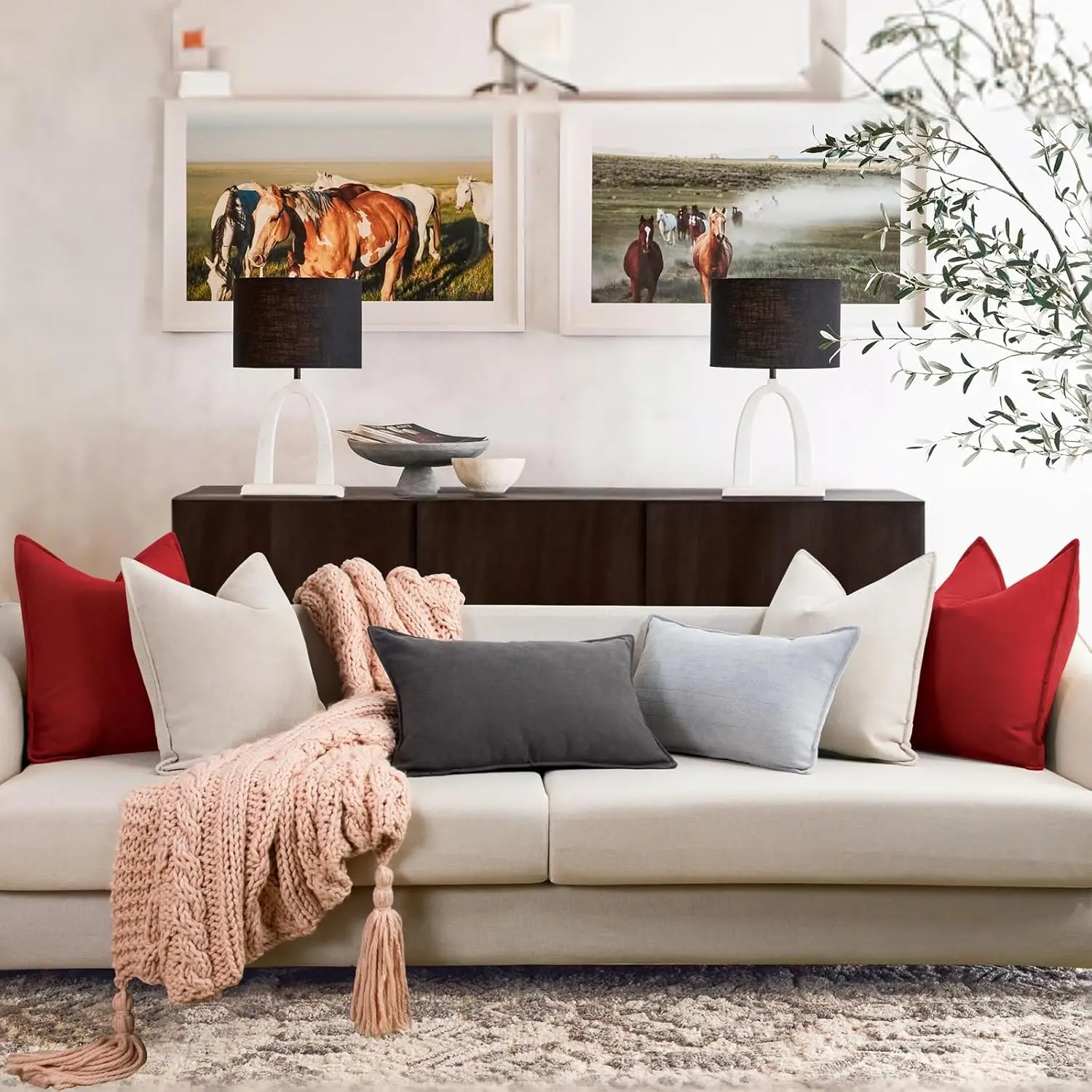 

Серые наволочки в деревенском стиле, 18x18, набор из 2 наволочек из синели с элегантным дизайном, мягкие и роскошные декоративные