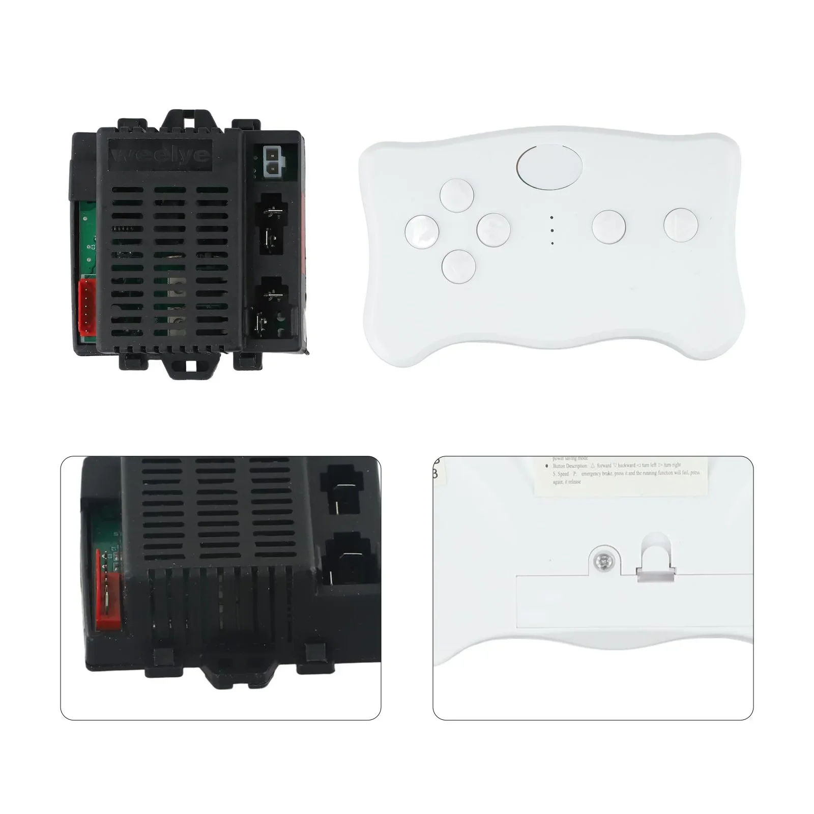 Imagem -06 - Weelye Rx23 12v Veículo Elétrico Infantil 2.4g Bluetooths Receptor Remoto Rx23 Rx37 para Bebê Ride-on Toy Controller