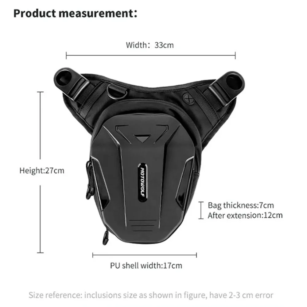 Waterproof Motorcycle Waist Leg Bag Men Hip Bum Pack Leg Side Bag Ride Bags Universal Travel Bag Outdoor Casual Fanny Pack Bag
