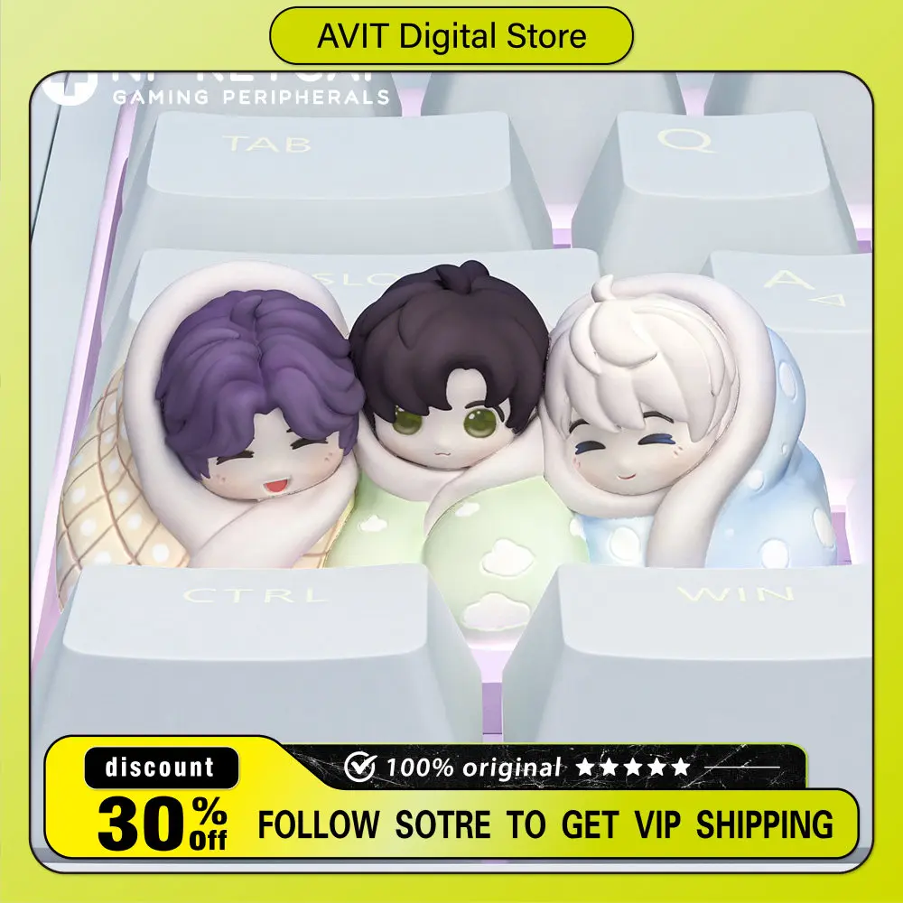 Love and Deepspace Karson Keycap DIY Backlit Custom Resin Keycaps Pc Gaming Classic Key Cap Suit Anime ESC Personalized Gift