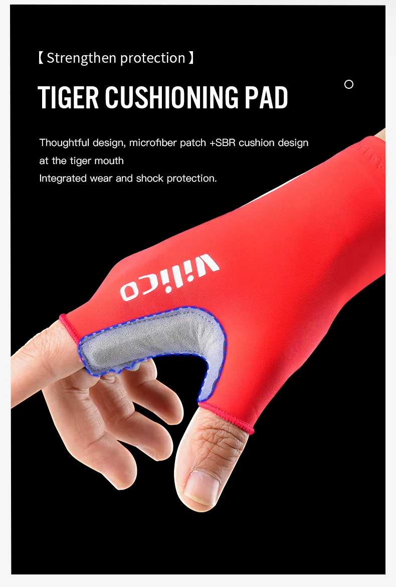 Brechen Wind Radfahren Halbe Finger Handschuhe Anti-slip Fahrrad Fäustlinge Racing Rennrad Handschuh MTB Biciclet Guantes – Detail 6
