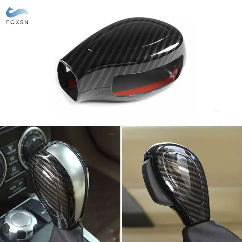 

ABS Carbon Fiber Car Gear Shift Head Cover Trim Sticker For Land Rover Freelander 2 LR2 2007 2008 -2015 Interior Accessories