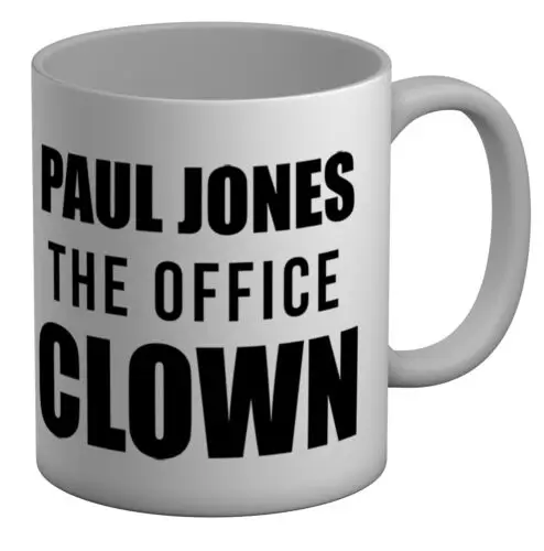 Personalised The Office Clown White 11oz Mug Cup