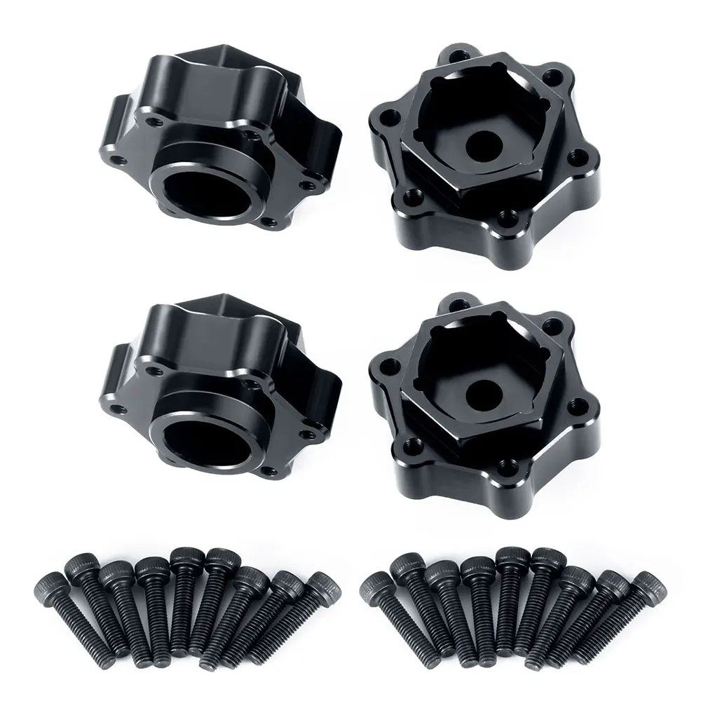 YEAHRUN 4PCS Wheel Hex Extended Adapter Widen 5mm for 1/8 LMT 4WD Digger Monster Buggy, King Sling Truck Upgrade Parts