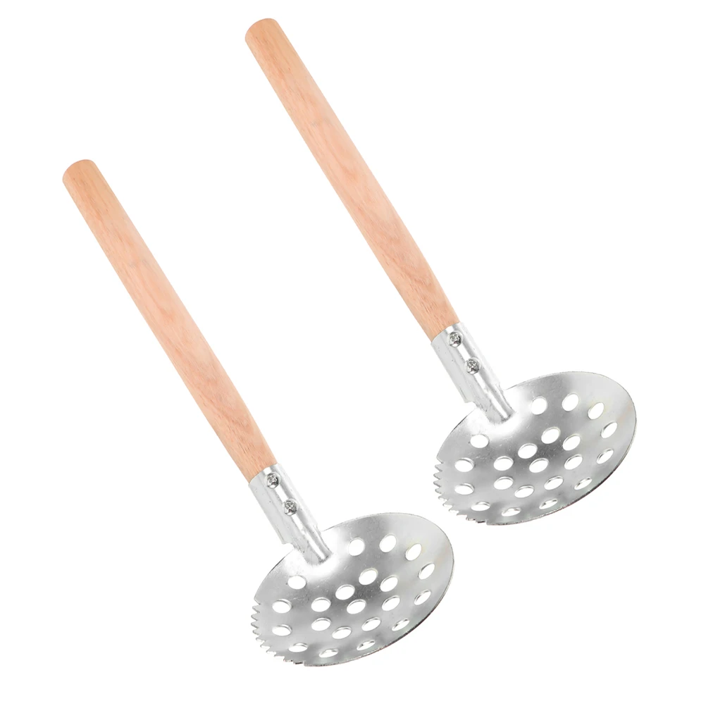

Ice Fishing Spoon Tools Skimmer Ladle for Scooping Colander Slush Metal Equipment