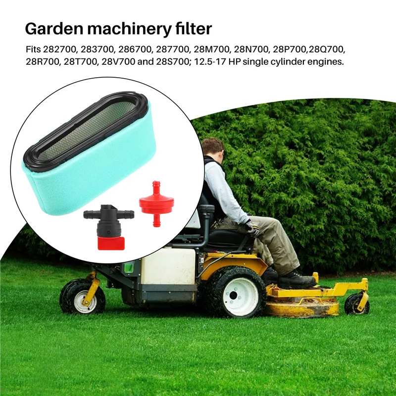

Exquisite-Air Cleaner Prefilter Fuel Shut-Off Valve Spark Plug For Briggs & Stratton 496894S 493909S 272403S 12.5-17 HP Engine