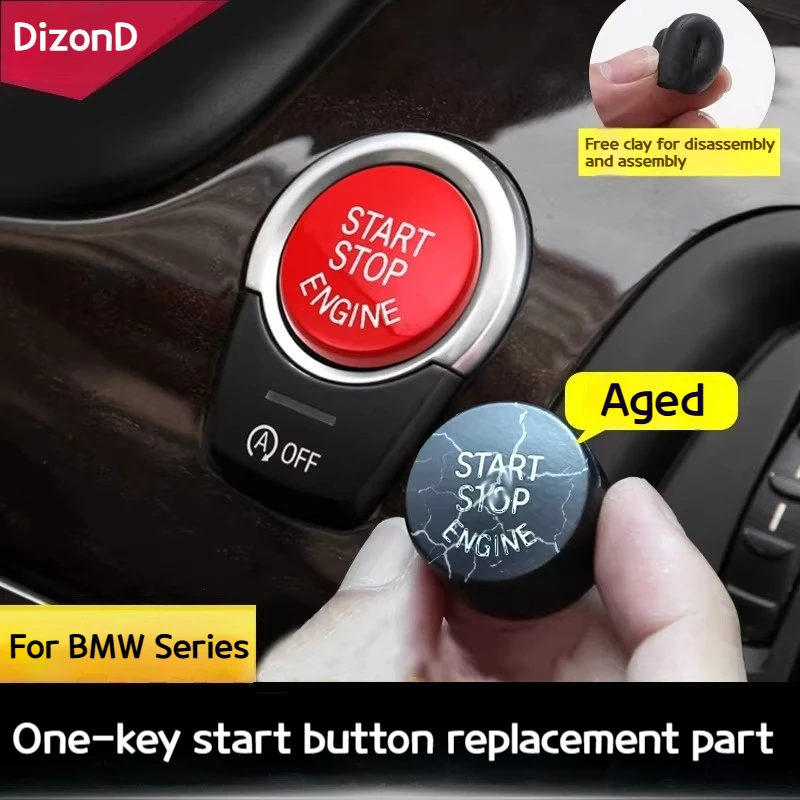 

For BMW 1 3 5 7 Series F20 F22 F30 F10 F11 F01 F02 F15 F16 F25 F26 F48 Engine START STOP Button Cover Key Decor With OFF Button