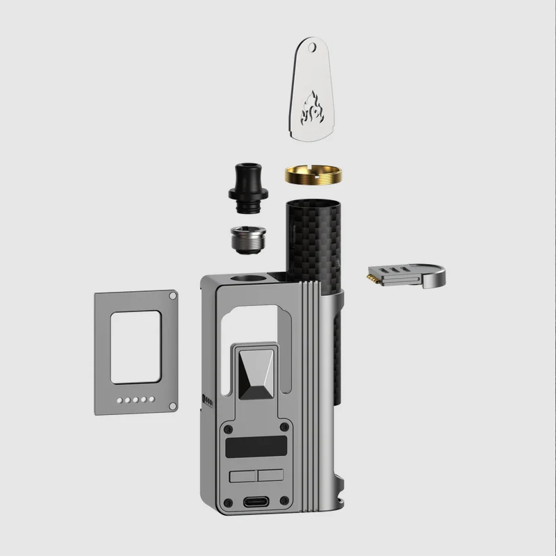 الأصلي ThunderHead Creations Blaze AIO Boro Mod 5-88W شاشة OLED السائل والدليل 510 شرائح ميكانيكية كاملة Vape Mod #3