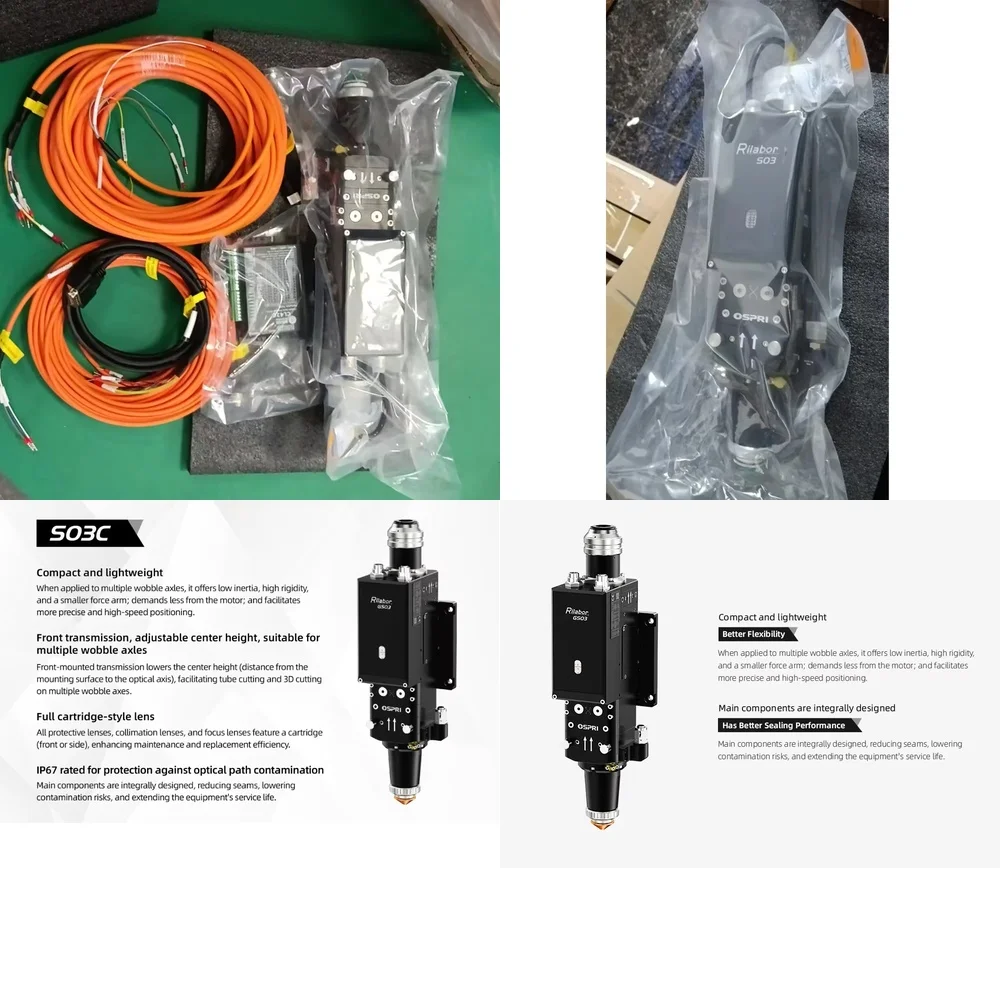 Ospri LCS03C0-H01 3k autofocus laser cutting head can replace Ospri LC40 electrofocus laser cutting head S03C