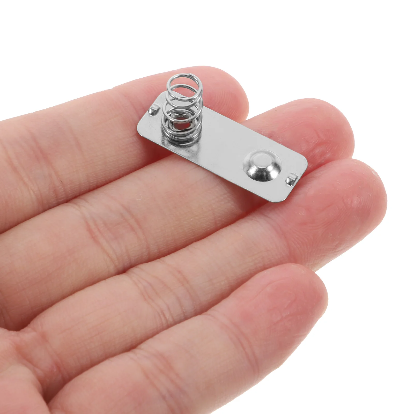 

10pcs Box Spring Contact Plate Metal Nickel-Plated Replacement For Aa Terminal Remote Control Devices Quick