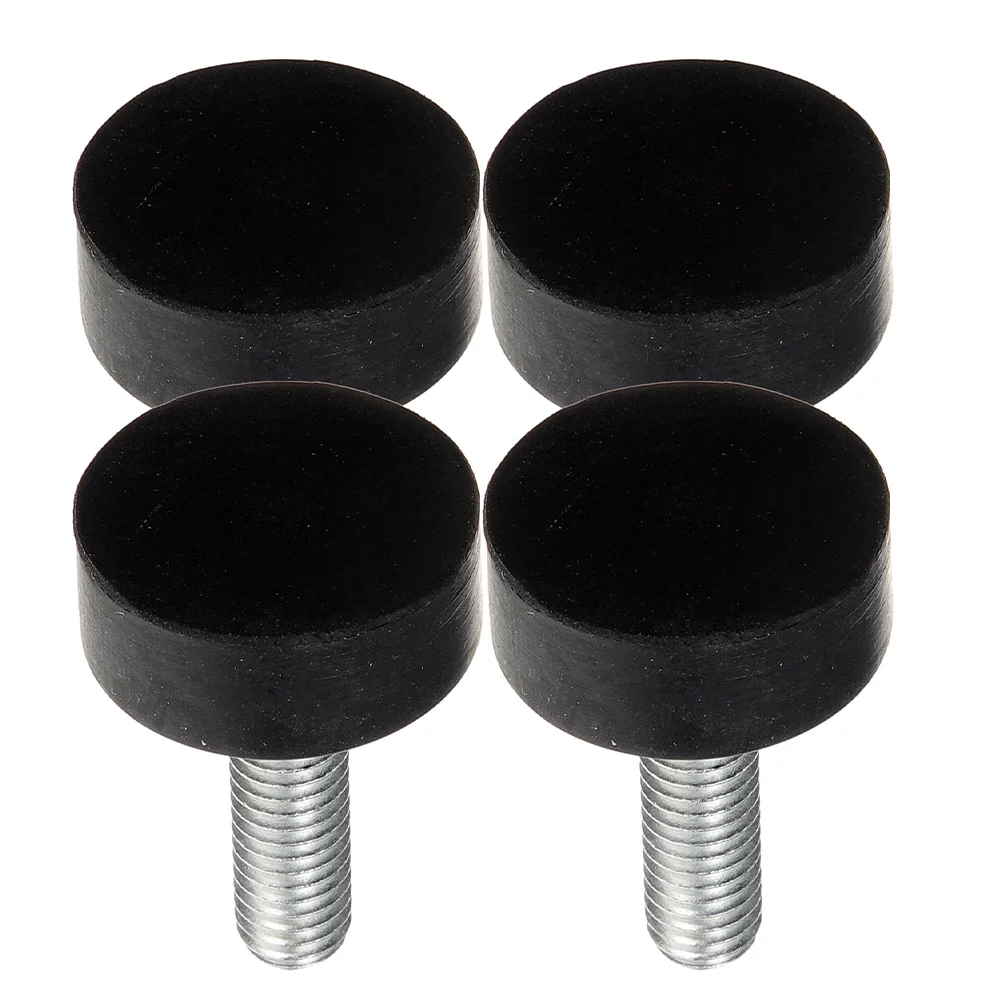 4 Pcs Table Legs Furniture Shims Floor Mat Shock Absorber 330X250X080CM Leveler Rubber Feet for Black Electronics