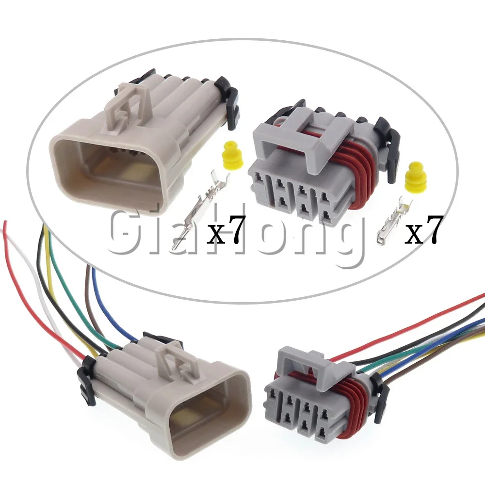 

1 Set 7 Ways 12047938 AC Assembly Auto Waterproof Male Female Connector 12047933 Automobile Accessories Car Cable Harness Socket