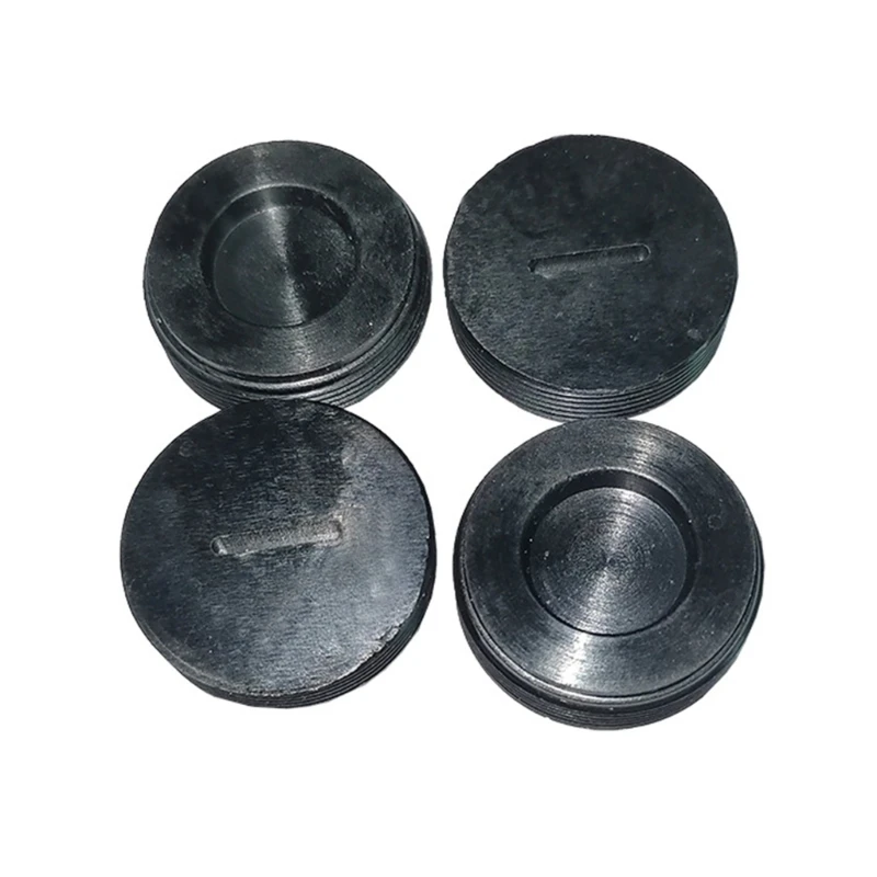 10Pcs 카본 브러시 홀더 캡 모터 브러시 커버 플라스틱 피팅 스레드 검정 24mm 외경 8.5mm 두께