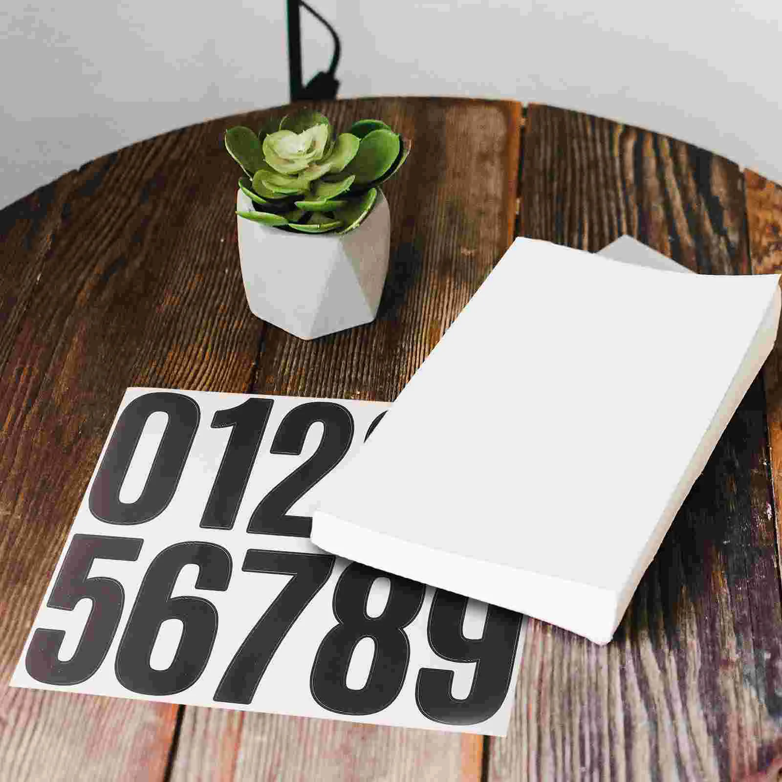 Can Large Mailbox Logo Trash Cans Sticker Numbers Reflective Stickers for Garbage