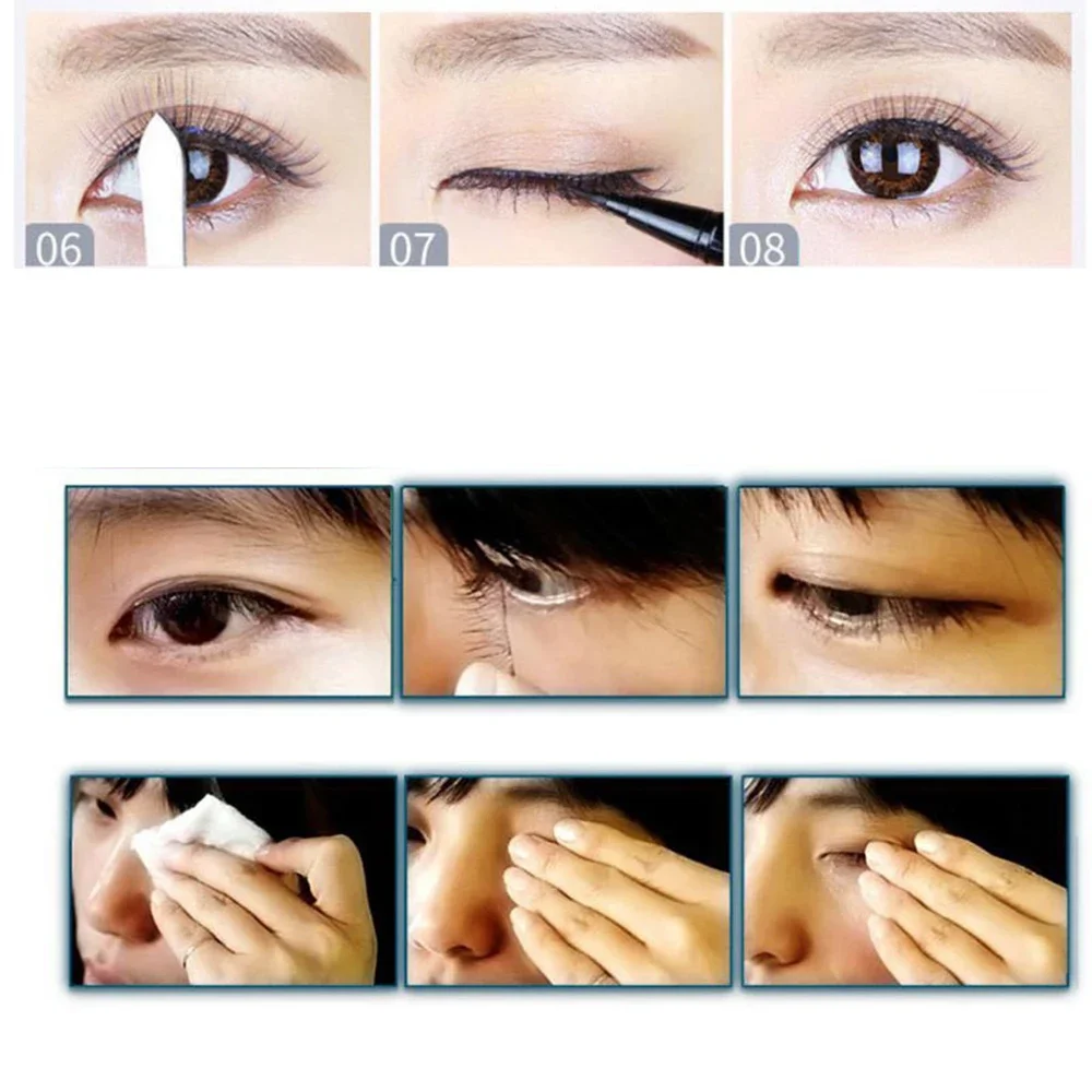 10Pair VU-shape False Eyelashes Natural Full Stripe Lashes Korean Girls Group Same Style Clusters Faux Eyelash Makeup Tools