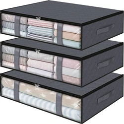 Grande Capacidade Underbed Storage Bag, Organizador dobrável, Colcha de roupas, Diversos Saco de armazenamento, Edredom, travesseiro