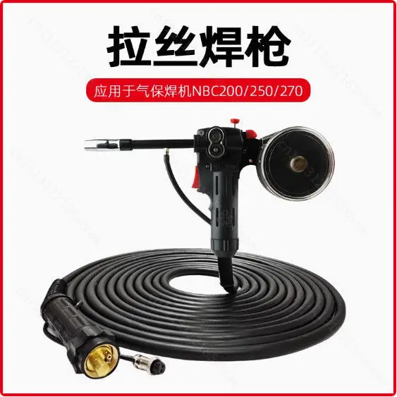 10Ft 3 Meters Welder Spool Gun Wire Feeder Aluminum Welder Use Standard Spool with Euro Connection 24V DC Motor Free Nozzle