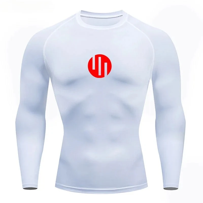 Enganliegendes Langarm-T-Shirt für Herren zum Laufen, Fitness-Unterwäsche, schnelltrocknend, Sonnenschutz, zweite Haut, Sportbekleidung für Männer – Detail 11