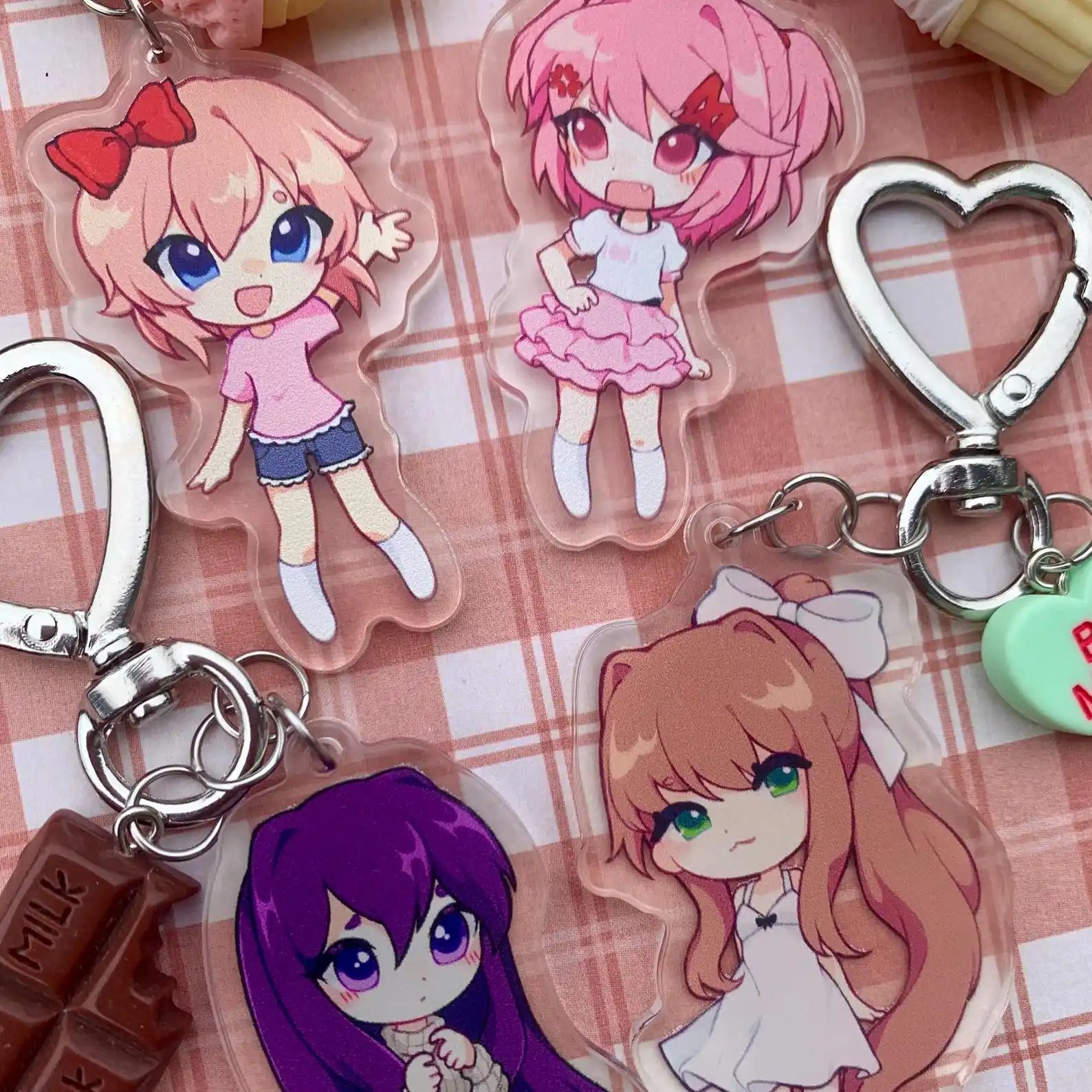 DOKI DOKI First Date Acrylic Keychains Collection Toys Gift for Friend