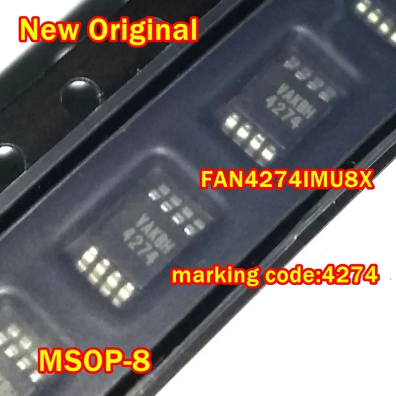 1Pcs to 100Pcs New Original Fan4274Imu8X Msop-8 Marking Code:4274 Single, Ultra-Low Cost, Rail-To-Rail I/O, Cmos Amplifier