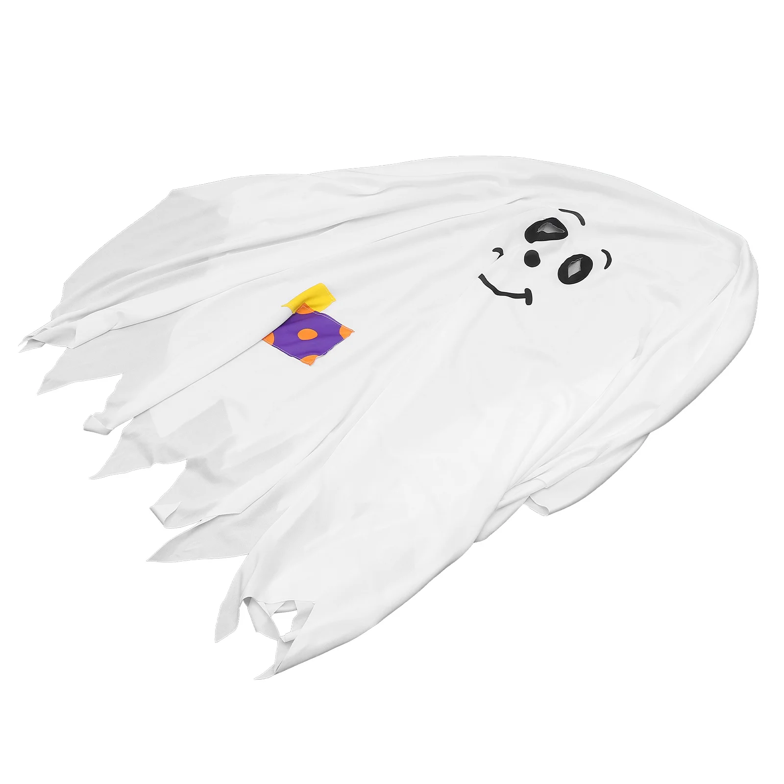 

Ghost Cloak Halloween Costume Kids Polyester Cosplay Trick Treat Role Play Party Prop Fancy Dress Stage Performance DIY Decor