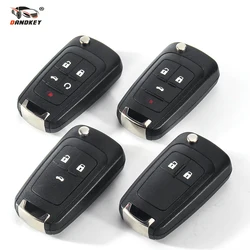 Dandkey 2 Button Flip Car Remote Key Shell Case For Opel Vauxhall Astra Zafira For Chevrolet Cruze Buick Key Cover HU100 Blade