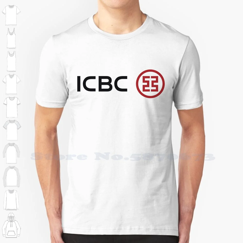 ICBC Logo High-quality T Shirts Fashion T-shirt New 100% Cotton Tee