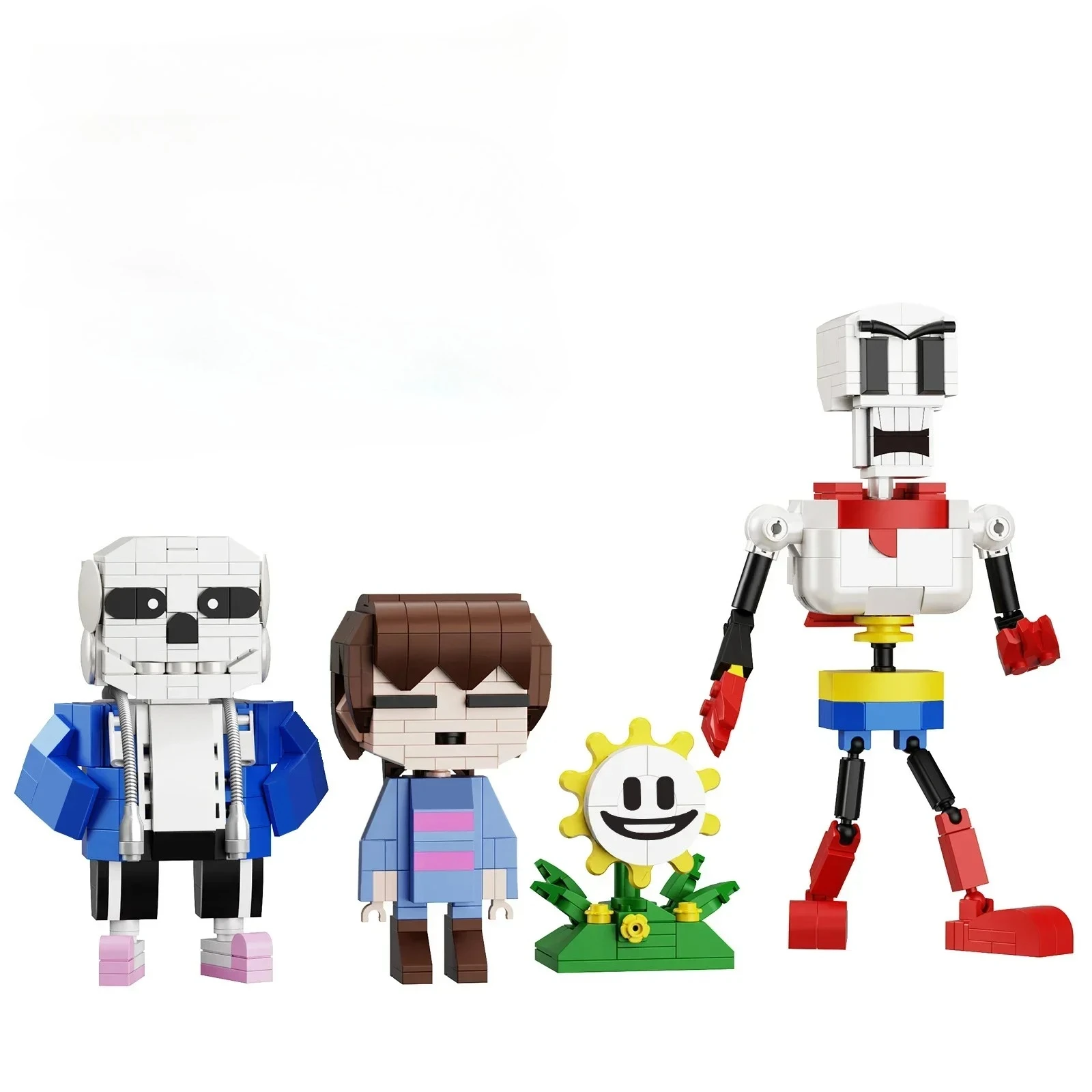 

Наборы строительных блоков Role Frisk Flowey Papyrus, фигурки Undertale, конструкторы, игрушки для детей, подарки