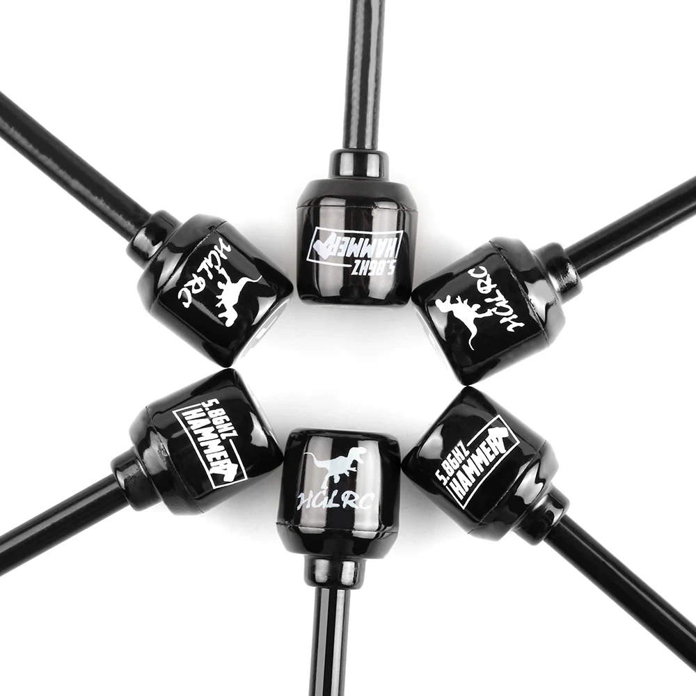 HGLRC Mini Long Range Hammer Antenna Mini RHCP LHCP Spin SMA MMCX Angle 5.8G 2.5dBi 135mm For RC FPV Racing Drone