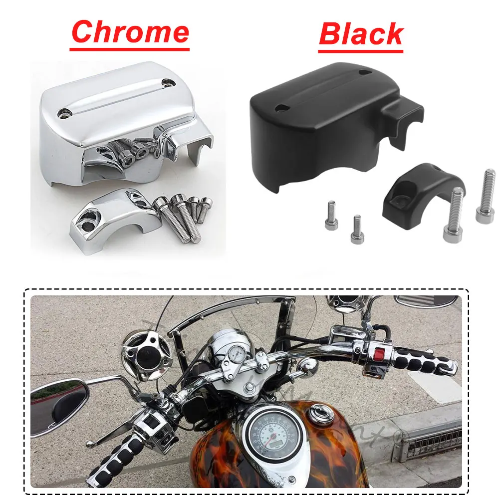 Aluminum Brake Master Cylinder Reservoir Cover Caps Kits For Yamaha V-Star DS XVS 400 650 950 1100 1300 1998-2013 Motorcycle