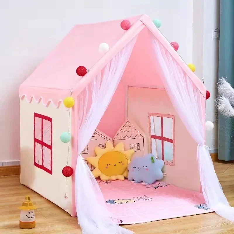 Casa de juegos portátil para bebés, tienda para niños, tienda tipi, tienda para niños, rosa, azul, casa de juegos para niños, juguete para interiores y exteriores, casa de princesa