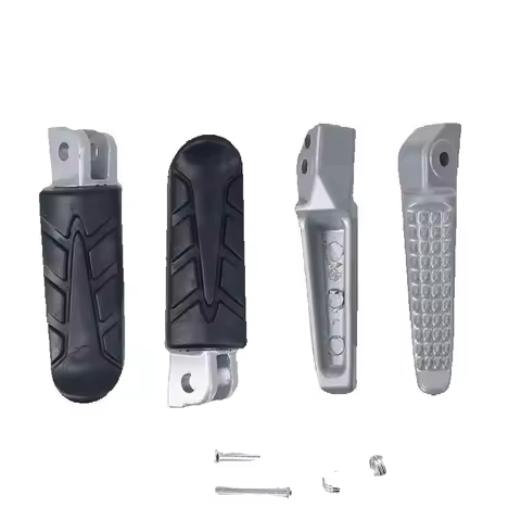 Front rear Footpegs Rest Pegs Mini Pedals Fit for CBR 1000RR 04-14 CBR 600RR 03-06 CB 1000R 08-14 Motorcycles (Silver)