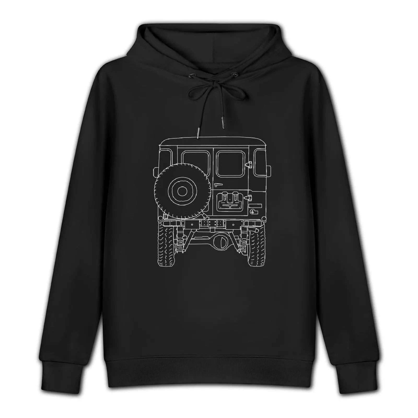 40 Series Rear Line Drawing Pullover Hoodie graphic t shirts men tracksuit men