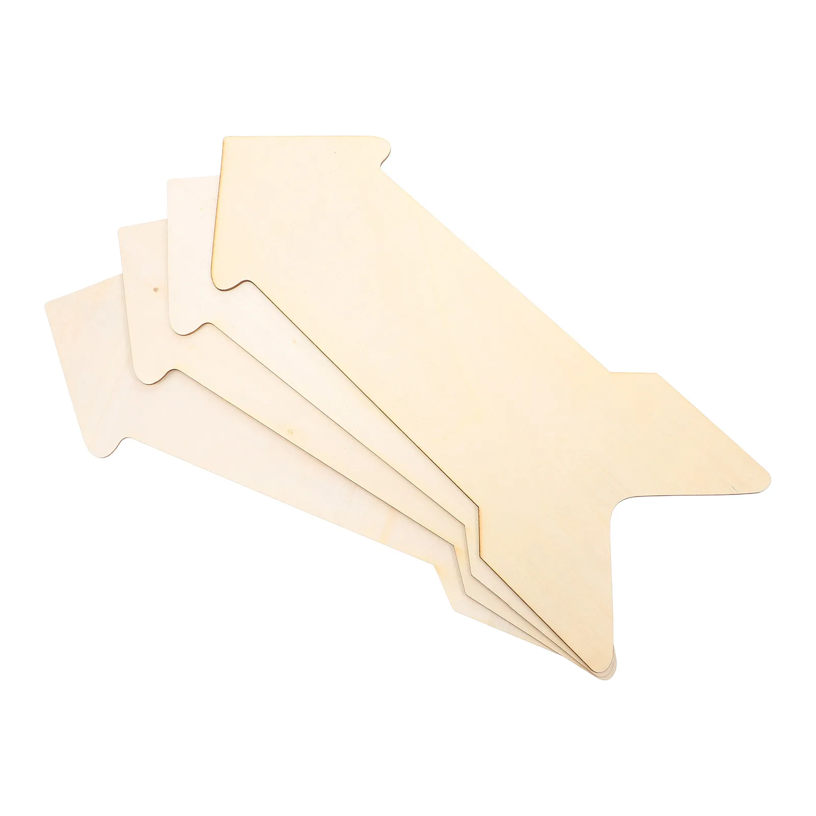 

4Pcs Wooden Arrow Cutouts Natural Blank Wood Slices Thick Smooth Surface for DIY Painting Crafts Creative Decorations