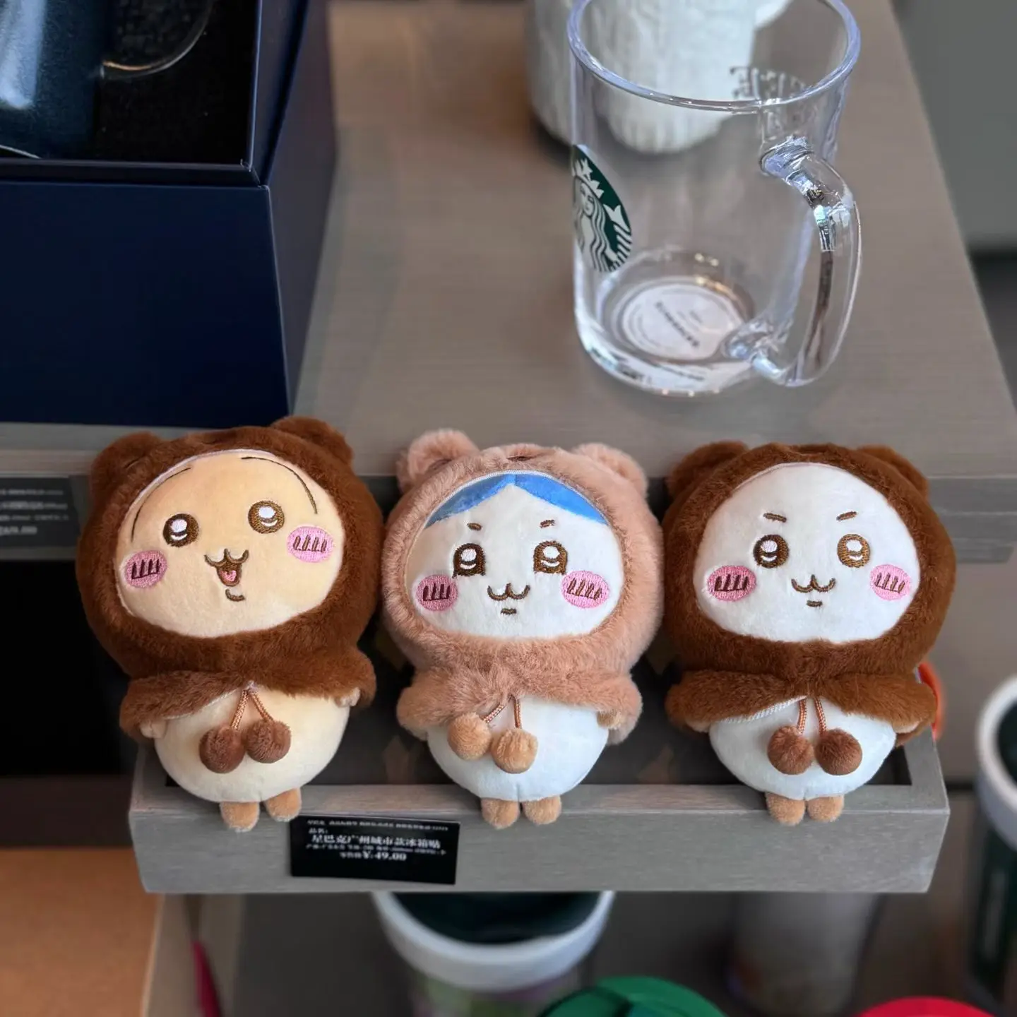 

New Chiikawa Bear Headgear Plush Toy Doll Hanging Item Keychain Gift in Stock Hachiwera Usagi Chii Windbreaker Doll