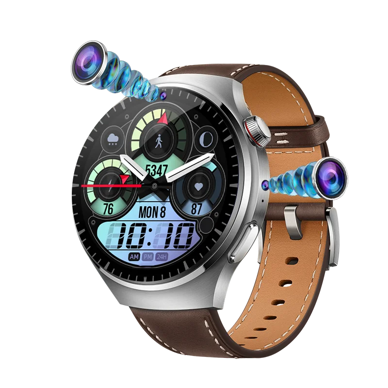 

4G Smartwatch 1.508" Wifi Nano Sim Card Front+Side Dual Cameras Video Call SOS Call NFC GPS Playstore B14 AMOLED Smart Watch