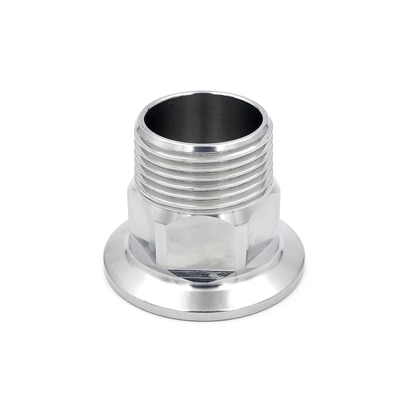 

BSPT 1/2“ 3/4“ 1” 1-1/4” 1-1/2” 2“ Stainless Steel 304 Sanitary Hexagon Male Threaded Ferrule Pipe Fitting Fit For Tri Clamp