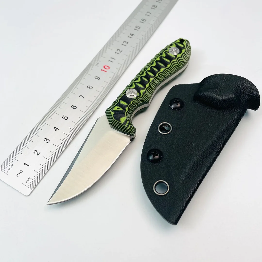 

Small straight knife D2 steel G10 handle with K-sheath integrated keel mini creative outdoor knife