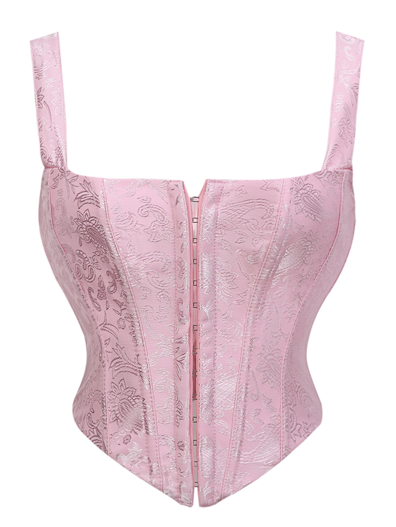 مشد الخصر بأزرار للصف الأمامي للنساء هو تشكيل الجزء العلوي