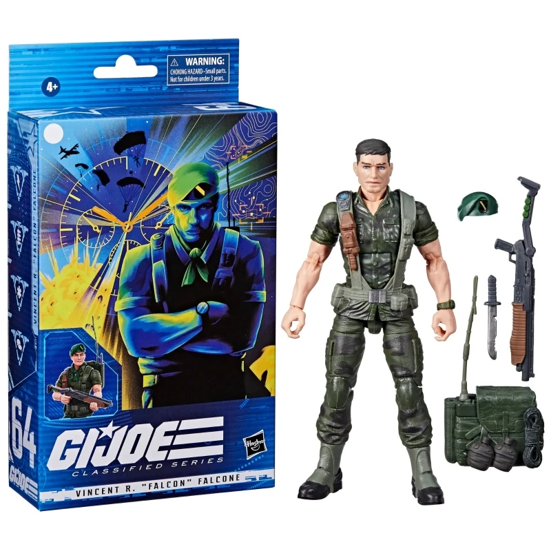 재고 HASBRO G.I. Joe Classified 6 인치 액션 피규어, 아웃백 팔콘 액션 피규어 모델 선물, 어린이 장난감 컬렉션, 6 인치