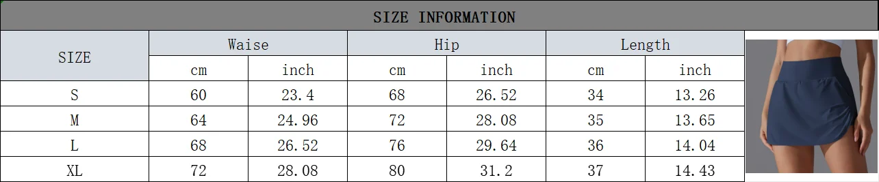 Outdoor Sport Yoga Rock Badminton Tennis Rock Hohe Taille Atmungsaktive Schweiß Rock Aktive Athletische Yoga Fitness Rock Kurz – Detail 2