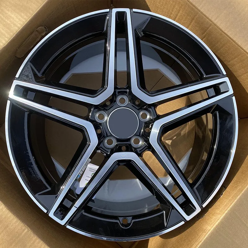 Forged Aluminum Alloy Wheels 19 Inch Five Spoke Chrome Passenger Car RimsW205,W213,W166,X156,W257