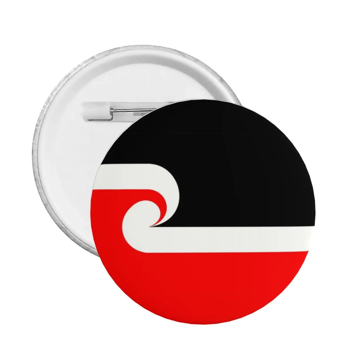 Maori Ethnic Flag Pin Back Buttons Personalize New Zealand Brooch Badge for Hats Pinback Birthday Gift