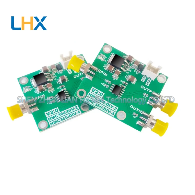 Модуль делительный HMC365 для диапазона Ku, широкополосная частота LF 13 ГГц, 4 фиксированных делителя.