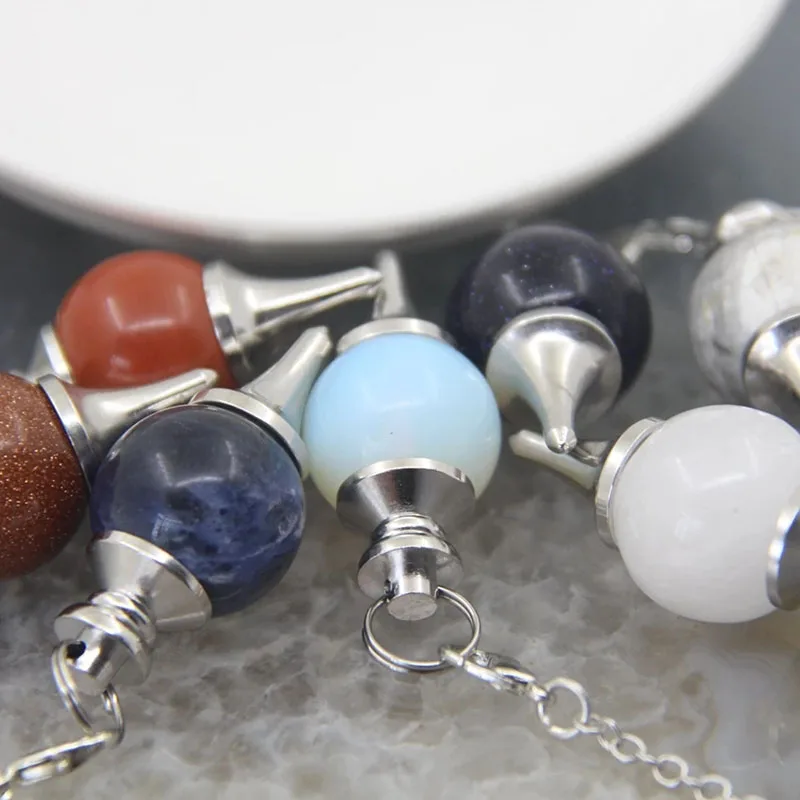 Reiki Healing Chakra Pendulum Pendants for Jewellery Making