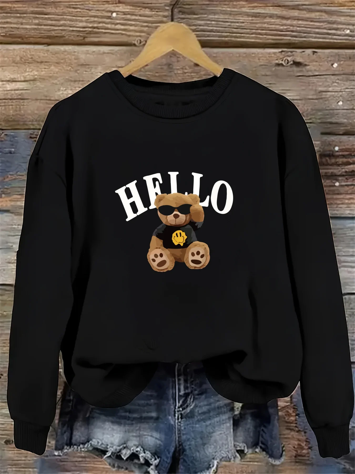 

Осенние и зимние толстовки из чистого хлопка с графическим принтом Tide Bear, мужские и женские толстовки для спорта на открытом воздухе и отдыха, модные тенденции