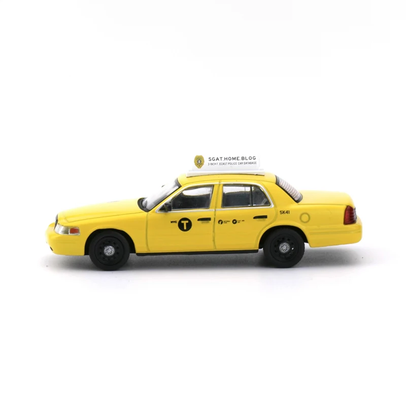 

596 Model 1:64 Scale Crown Victoria CV New York Taxi Painted Alloy Car Model Collection Gift Static Display Length 7cm