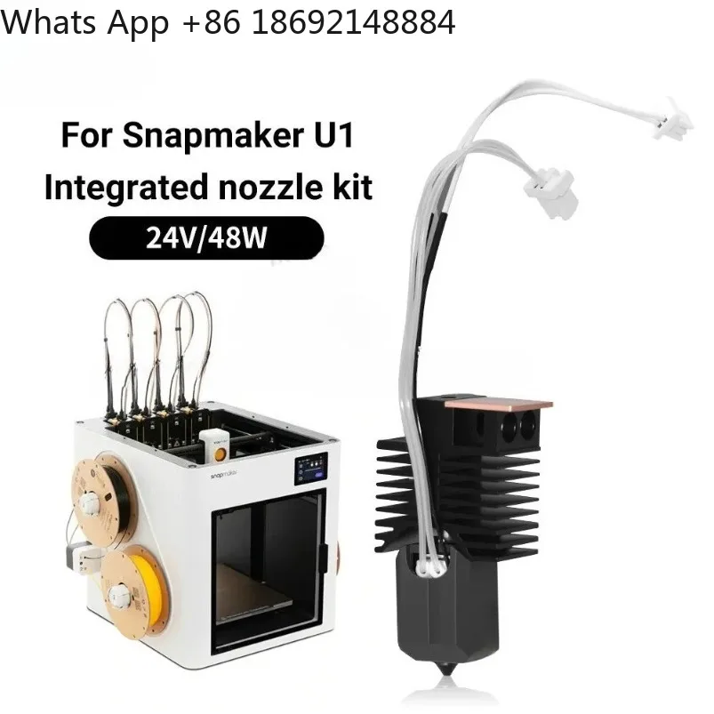 0.2/0 4/0.6/0.8mm U1 Full Assembly Hot End Plug and Play Ceramic Module Kit 3D Printer Print Head